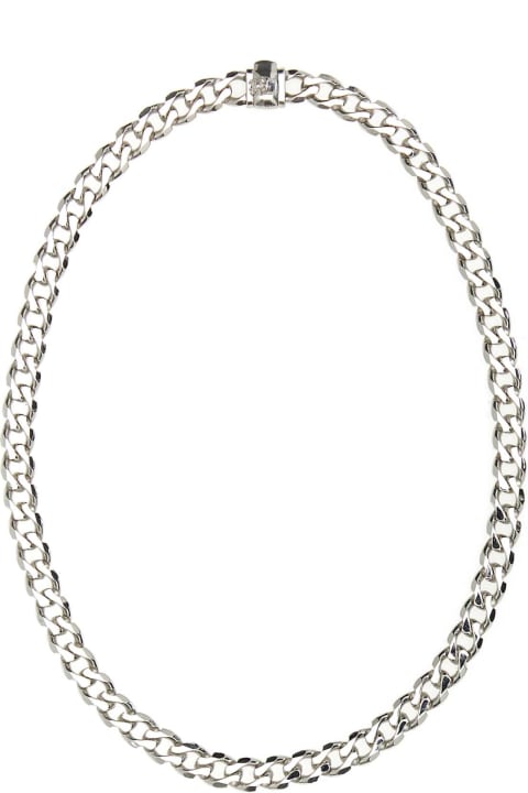 Emanuele Bicocchi Jewelry for Men Emanuele Bicocchi 925 Silver Edge Chain Necklace