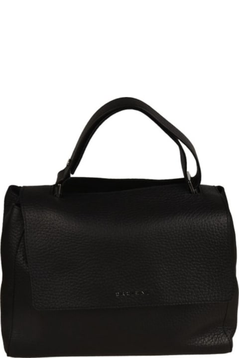 Bags for Women Orciani Sveva Soft Medium Shoulder Bag In Leather With Shoulder Strap