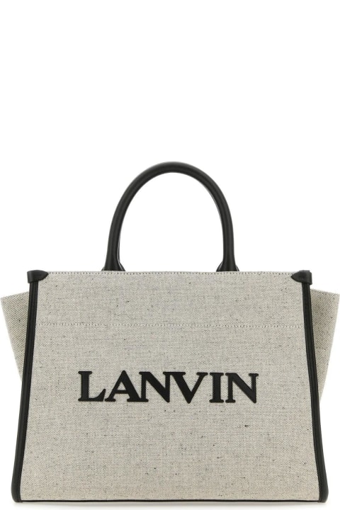 Totes for Women Lanvin Two-tone Canvas Small In & Out Shopping Bag