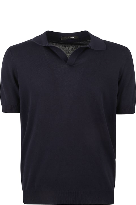 Tagliatore for Men Tagliatore Button-less Placket Polo Shirt