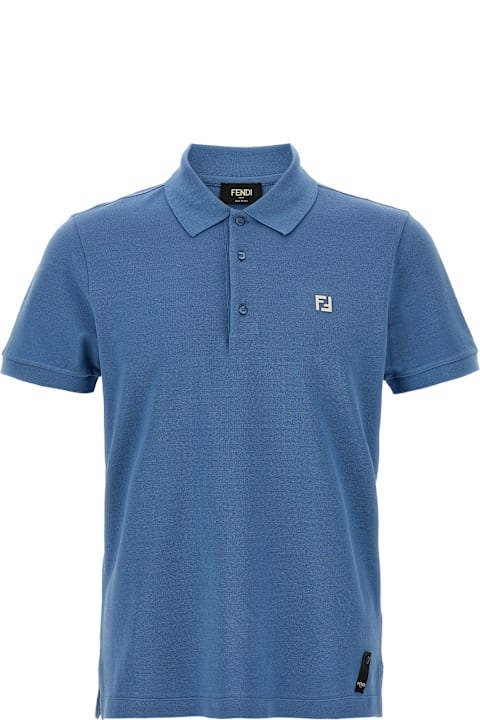 Clothing for Men Fendi Ff Metallic Logo Polo Shirt