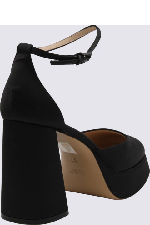 Roberto Festa High-Heeled Shoes for Women Roberto Festa Black Satin Nicla Pumps