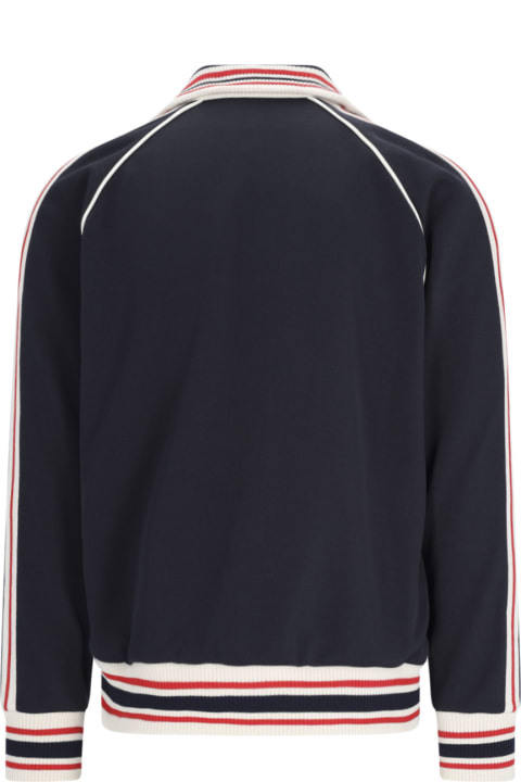 Sweaters for Men Golden Goose 'zipped Track Raglan' Sweatshirt