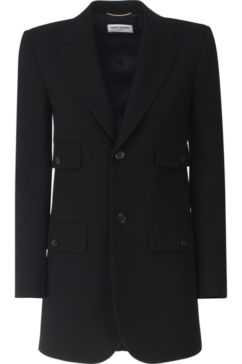 Saint Laurent Coats & Jackets for Women Saint Laurent Single-breasted Blazer