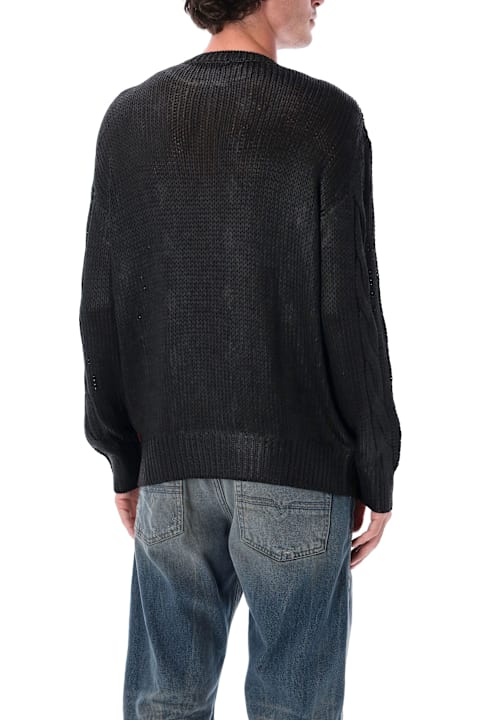 Homeware Diesel Diesel K-michiu Shiny Cable-knit Sweater