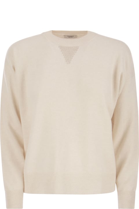 Peserico for Women Peserico Crew-neck Sweater In Wool, Silk And Cashmere Blend