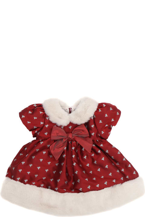 La stupenderia Dresses for Baby Girls La stupenderia Plush Edged Dress