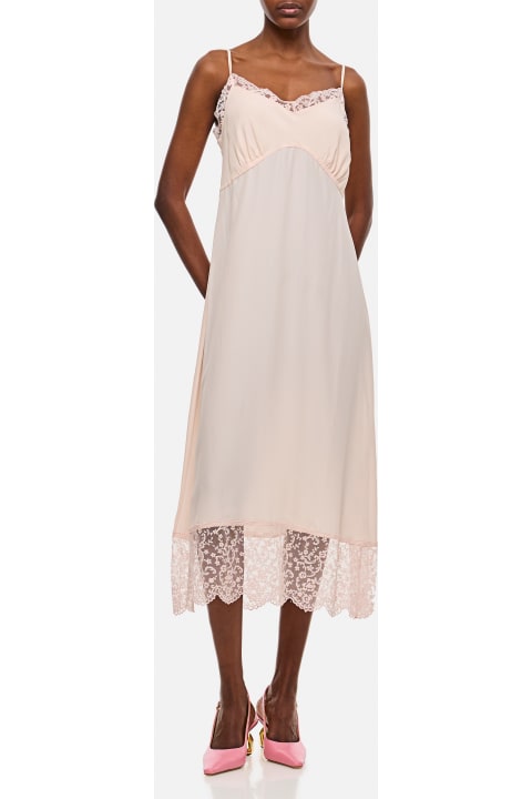 Simone Rocha Dresses for Women Simone Rocha Slip Dress W/ Deep Lace Trim