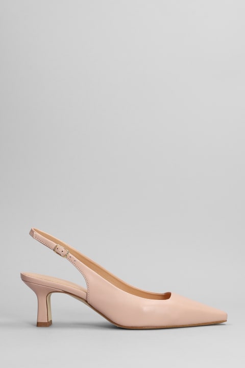 Pumps In Rose-pink Leather