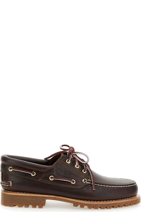 Homeware Timberland Brown Loafers With Embossed Logo On The Side And Low Block Heel In Leather Man