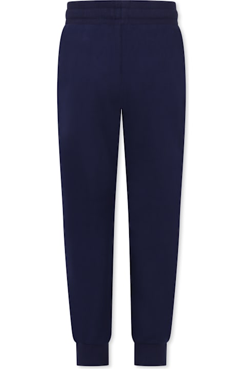 Timberland Bottoms for Boys Timberland Blue Trousers For Boy With Logo
