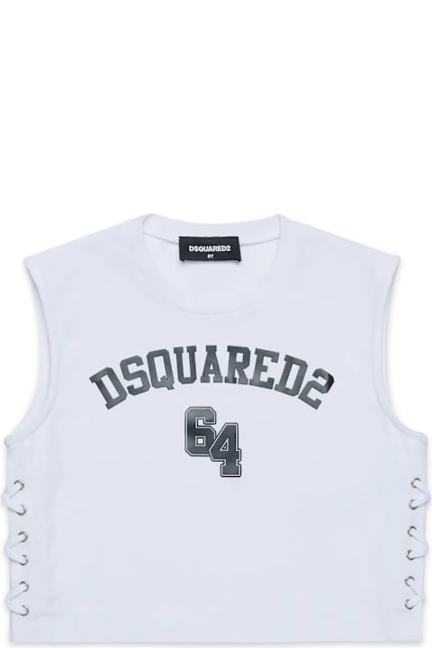 Dsquared2 T-Shirts & Polo Shirts for Girls Dsquared2 White Top With Print