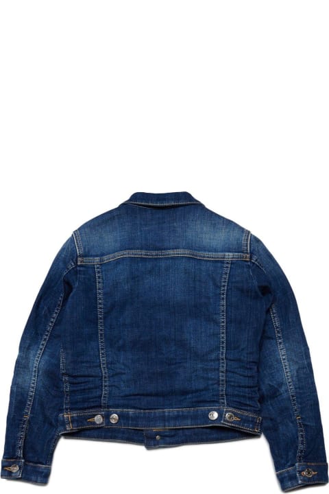 Fashion for Boys Dsquared2 Logo-patch Buttoned Denim Jacket