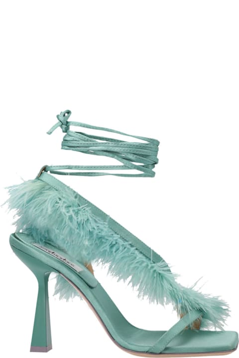 'feather Wrap  Sandals