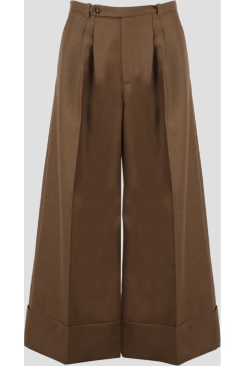 Wool Mohair Wide Leg Pant