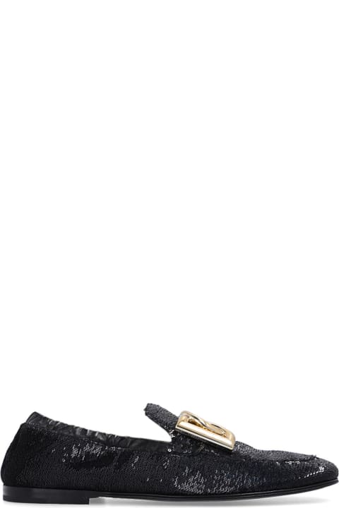 メンズ ローファー＆デッキシューズ Dolce & Gabbana Ariosto Paillettes Loafers