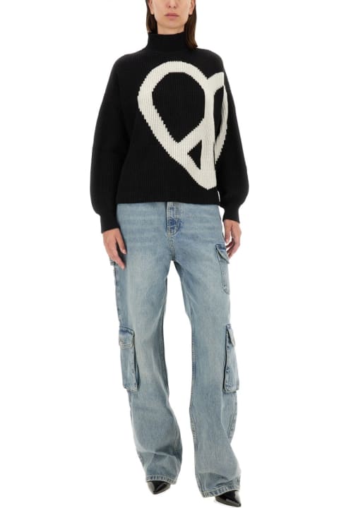 M05CH1N0 Jeans Sweaters for Women M05CH1N0 Jeans Jersey With Logo