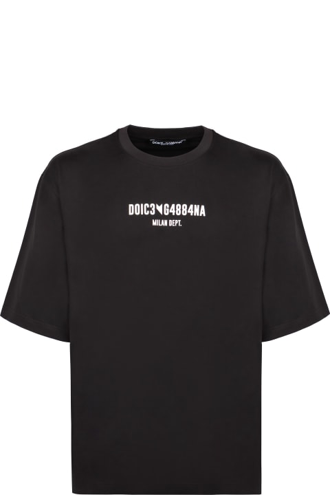 ウィメンズ Dolce & Gabbanaのトップス Dolce & Gabbana Cotton Crew-neck T-shirt