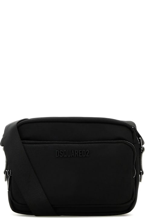 Dsquared2 Bags for Men Dsquared2 Black Fabric Urban Crossbody Bag