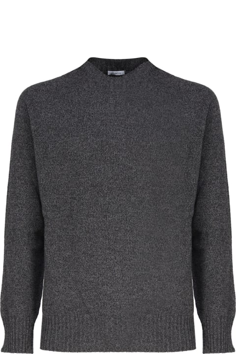 Homeware Malo Crew-neck Sweater In Mouliné Cashmere