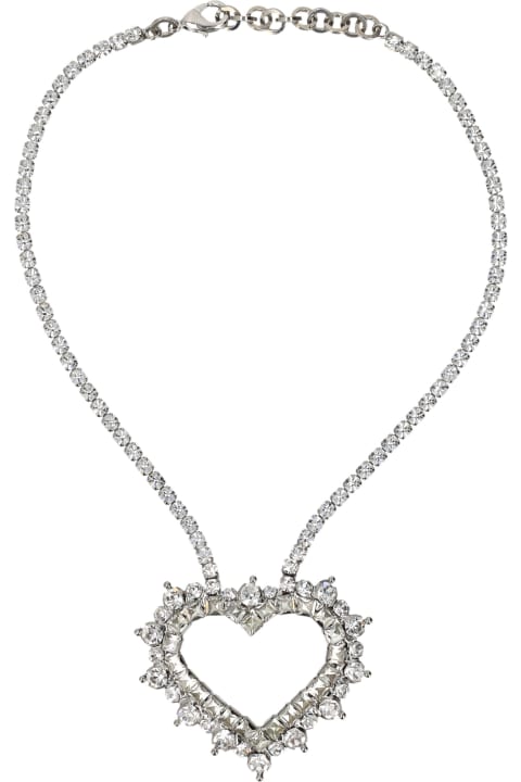 Necklaces for Women Alessandra Rich Chocker Crystal Heart