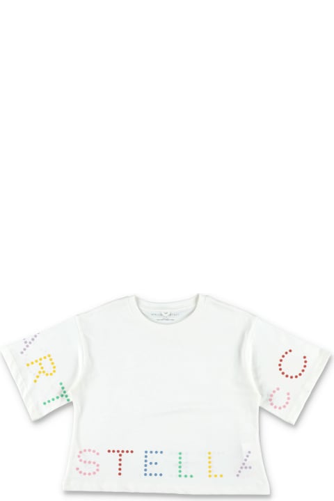 Stella McCartney Kids Topwear for Girls Stella McCartney Kids Cropped Logo T-shirt