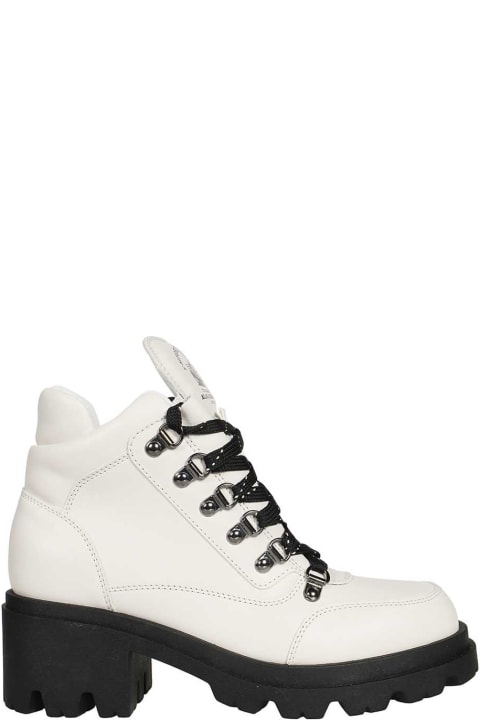 Boots for Women Emporio Armani Leather Lace-up Boots