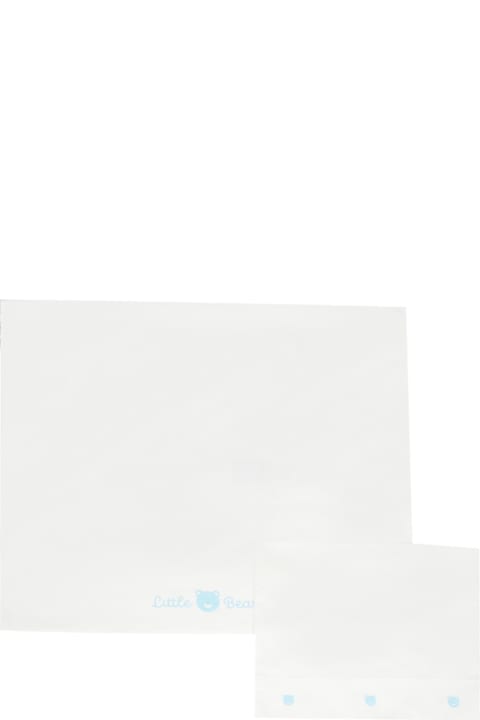 Homeware Little Bear White Sheet Set For Baby Boy With Bear