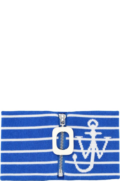 Scarves for Men J.W. Anderson Striped Anchor Neckband