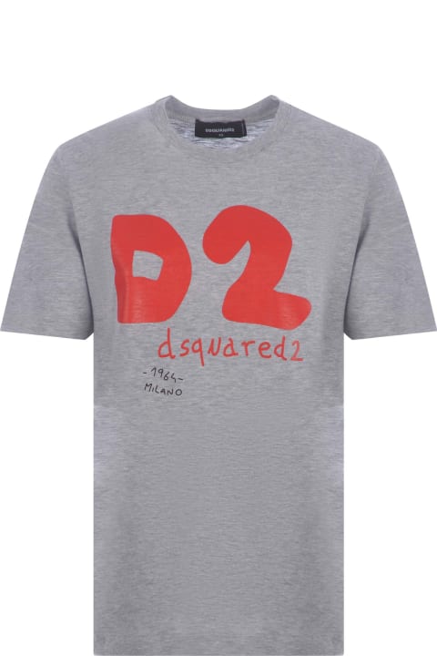 ウィメンズ新着アイテム Dsquared2 T-shirt Dsquared2 "d2" In Cotone