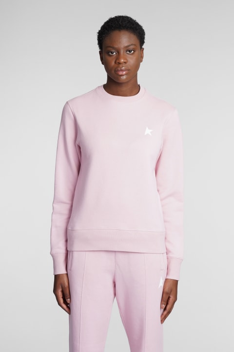 Athena Sweatshirt In Rose-pink Cotton