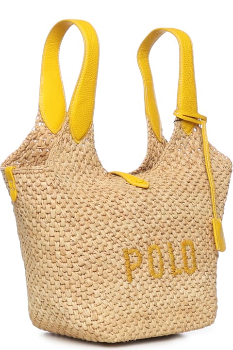 Polo Ralph Lauren for Kids Polo Ralph Lauren Polo Play Raffia And Leather Tote Bag