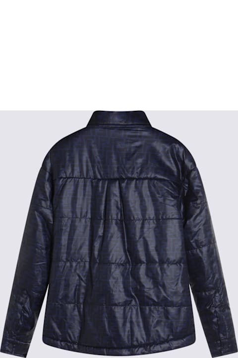 Homeware Fendi Dark Blue Down Jacket