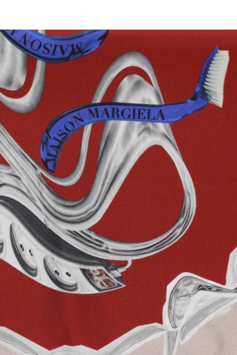 Scarves & Wraps for Women Maison Margiela Abstract Print Scarf