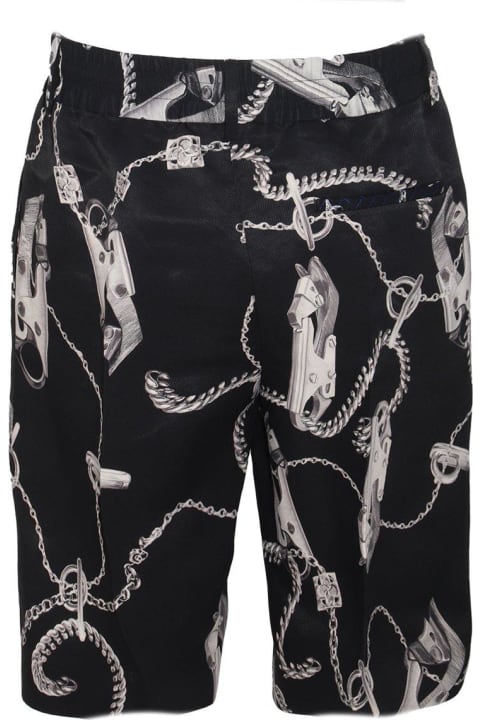 Burberry Pants & Shorts for Women Burberry Chain Link-printed Knee-length Shorts