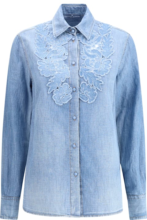 Ermanno Scervino for Women Ermanno Scervino Embroidery Denim Shirt