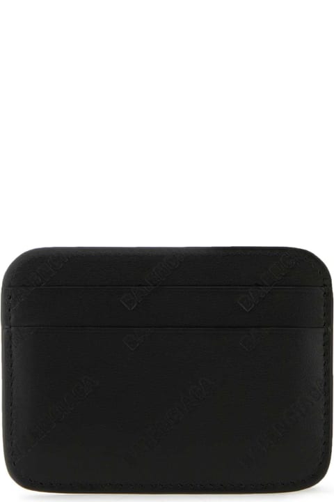 Balenciaga for Women Balenciaga Black Leather Card Holder
