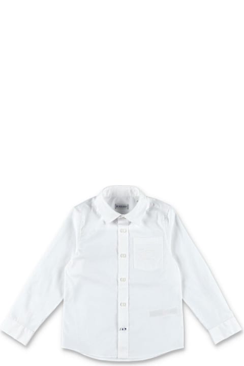 Burberry Shirts for Boys Burberry Ekd Buttoned Long-sleeved Shirt