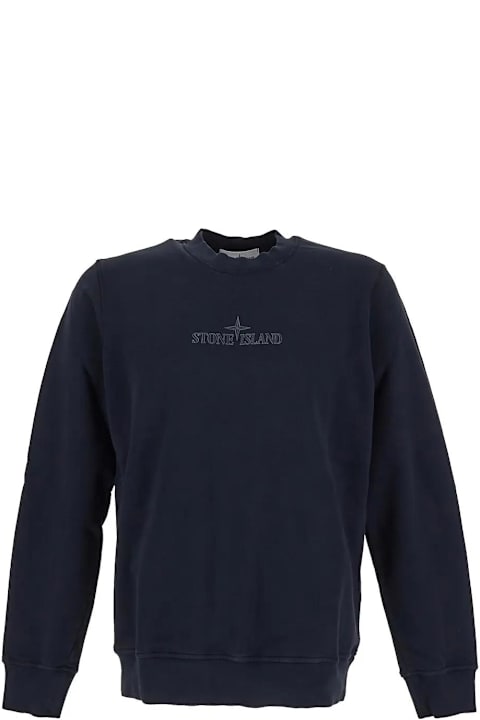 Stone Island Clothing for Men Stone Island Logo Sweatshirt