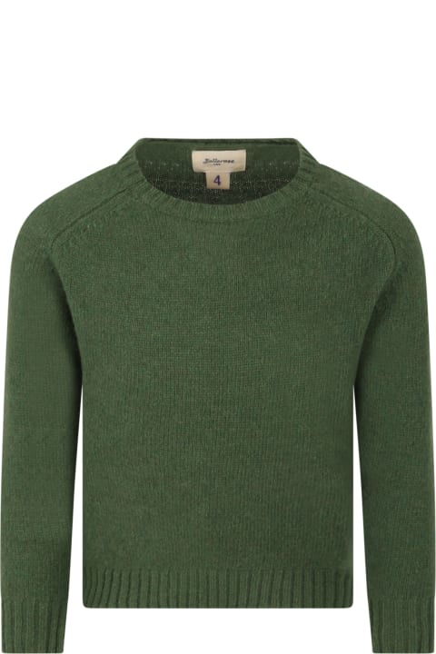 Green "memling" Sweater For Boy With Patch Logo
