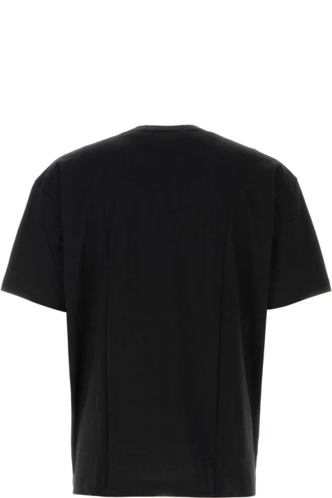 メンズ新着アイテム Comme des Garçons Black Cotton T-shirt