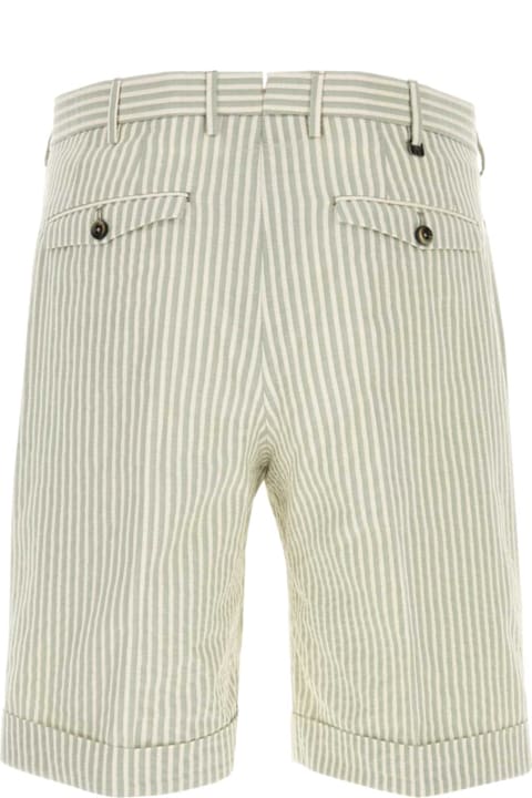 PT Torino سراويل لـ القسم الرجالي PT Torino Embroidered Cotton Blend Bermuda Shorts