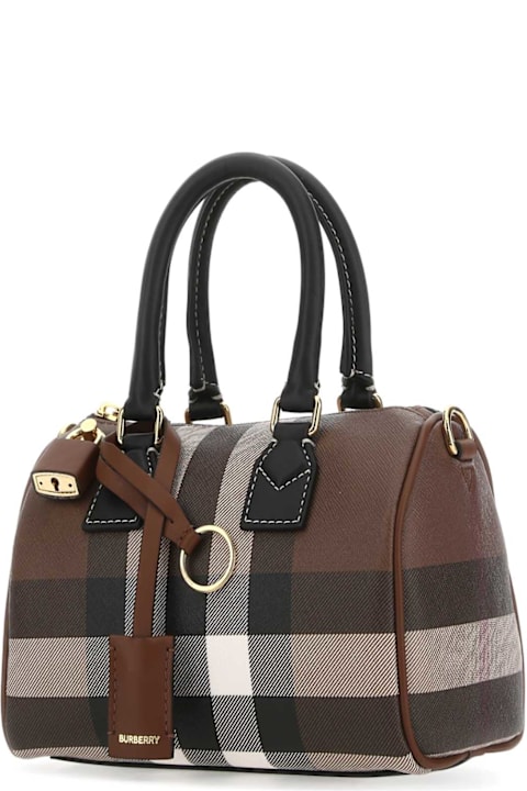 Burberry Printed Canvas Mini Check Handbag