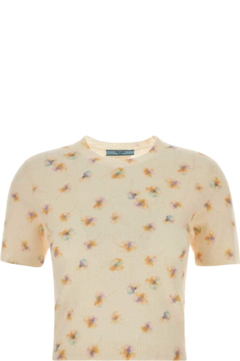 Prada for Kids Prada Embroidered Wool Sweater