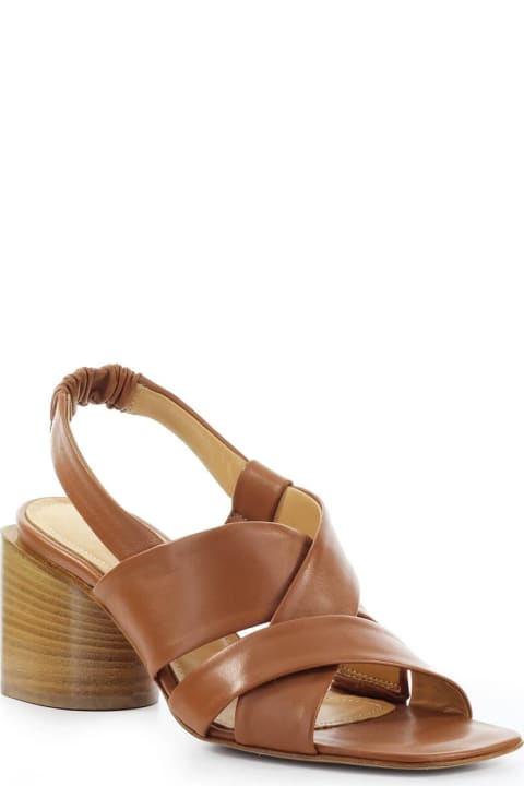 Halmanera Light Brown Nappa Leather Sandal