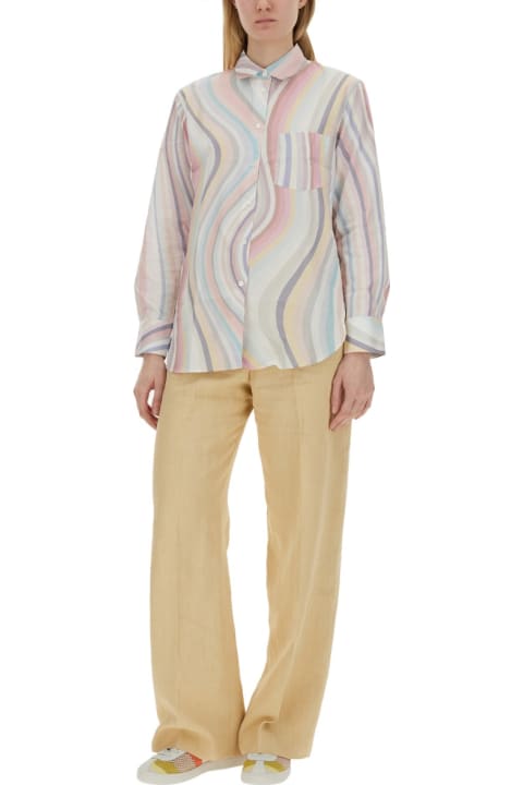 PS by Paul Smith Topwear for Women PS by Paul Smith "faded Swirl" Shirt