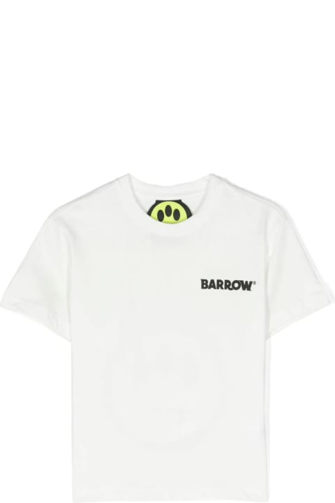Barrow for Kids Barrow White T-shirt With Front And Back Logo