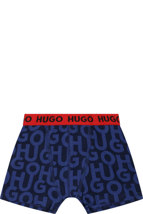 ボーイズ Hugo Bossのアンダーウェア Hugo Boss Multicolor Set For Boy With Logo
