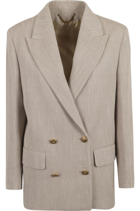 Golden Goose Coats & Jackets for Women Golden Goose Rear Slit Double-breasted Dinner Jacket