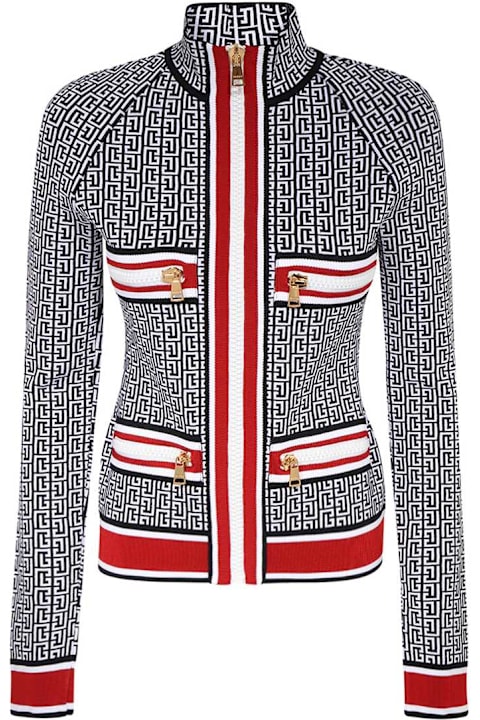 Clothing Sale for Women Balmain Jacquard Knit Jacket